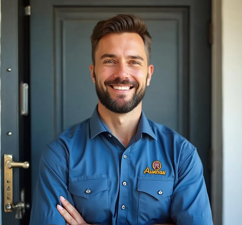 Trustworthy professional Fortress locksmith in uniform